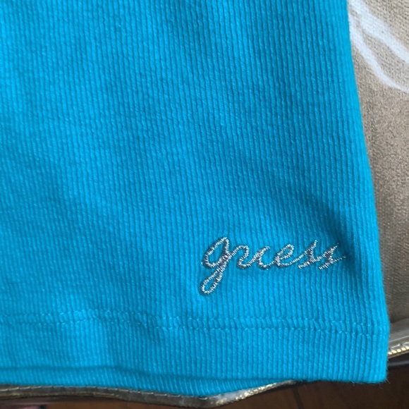 Guess Women's Vibrant Blue Tank Top - Picture 2 of 4